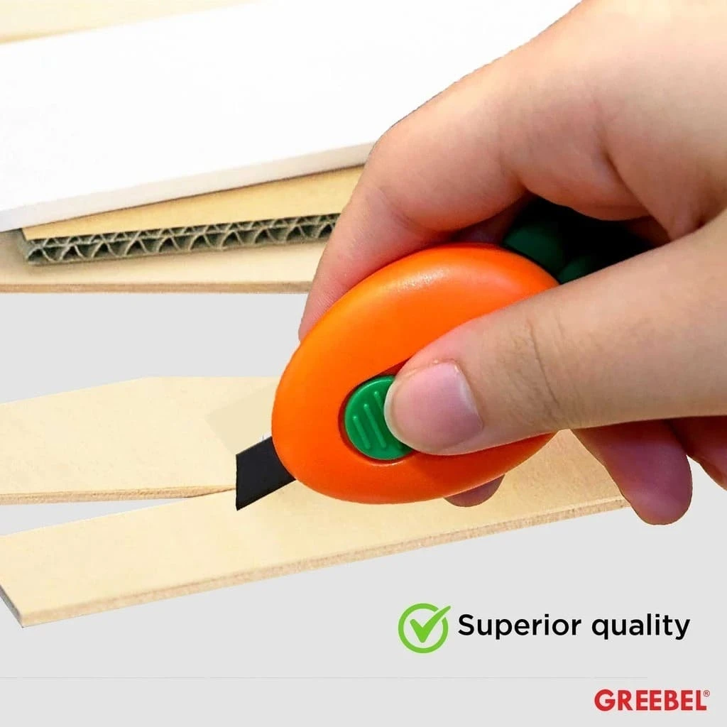Cutter Greebel Mini MC-1006 / Pisau Pemotong Ukuran Mini / Kater Karakter Lucu Motif Wortel